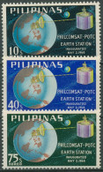 Philippinen 1968 Erdfunkstelle PHILCOMSAT Nachrichtensatellit 850/52 Postfrisch - Filippine
