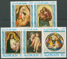 Ajman 1968 Gemälde Madonnen 327/31 A Postfrisch - Adschman