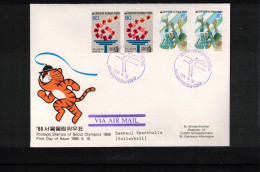 South Korea 1988 Olympic Games Seoul - Saemaul Sport Hall - Volleyball Interesting Cover - Ete 1988: Séoul