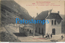 229281 FRANCE BAGNERES DE BIGORRE GRIPP THE STATION TRAMWAY POSTAL POSTCARD - Autres & Non Classés