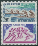 Elfenbeinküste 1968 Olympische Sommerspiele Mexiko 331/32 Postfrisch - Côte D'Ivoire (1960-...)