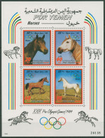 Jemen (Südjemen) 1983 Olympia'84 Los Angeles Pferde Block 11 Postfrisch (C97857) - Yemen