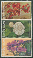 Thailand 1974 Int. Briefwoche Blumen Blüten 724/26 A Postfrisch - Tailandia
