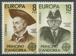 Andorra (span.) 1980 Europa CEPT Persönlichkeiten 131/32 Postfrisch - Unused Stamps