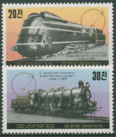 Korea (Nord) 1984 Briefmarkenmesse Essen Eisenbahn Lokomotive 2465/66 Postfrisch - Korea, North