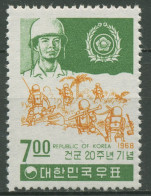 Korea (Süd) 1968 Streitkräfte Landstreitkräfte Infanterie 622 Postfrisch - Korea (Süd-)