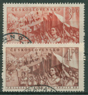 Tschechoslowakei 1952 Tag Der Arbeit Festumzug 727/28 Gestempelt - Used Stamps
