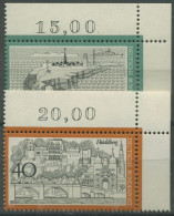 Bund 1972 Helgoland Und Heidelberg 746/47 Ecke 2 Oben Rechts Postfrisch (E299) - Neufs