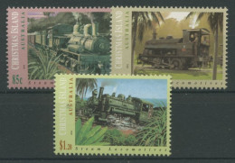 Weihnachts-Insel 1994 Eisenbahn Dampflokomotiven 394/96 Postfrisch - Christmaseiland