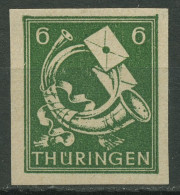 SBZ Thüringen 1945 Freimarke Vollgummierung Ungezähnt! 95 AX Dt U Postfrisch - Other & Unclassified