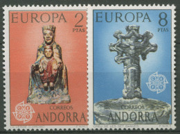 Andorra 1974 Europa CEPT Skulpturen 88/89 Postfrisch - Unused Stamps