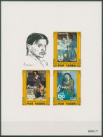 Jemen (Südjemen) 1983 Pablo Picasso Gemälde Block 9 B II Postfrisch (C97855) - Yémen