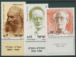 Israel 1984 Persönlichkeiten 952/54 Mit Tab Postfrisch - Ungebraucht (mit Tabs)
