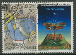 UNO New York 1989 UNO-Büro Wien Gemälde 577/78 Gestempelt - Used Stamps