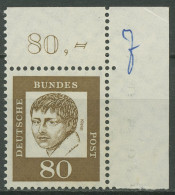 Bund 1961 Bedeutende Deutsche 359 Y P OR Ecke 2 Postfrisch - Neufs