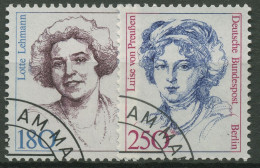 Berlin 1989 Berühmte Deutsche Frauen Luise V. Preußen 844/45 Gestempelt - Used Stamps