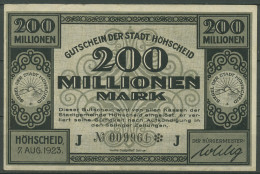 Höhscheid 200 Millionen Mark 1923, Keller 2396 C, Gebraucht (K1127) - Andere & Zonder Classificatie