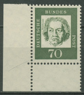 Bund 1961 Bedeutende Deutsche 358 Ya P UR Ecke 3 Postfrisch - Unused Stamps