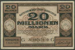 Höhscheid 20 Millionen Mark 1923, Keller 2396 C, Gebraucht (K1126) - Other & Unclassified