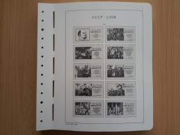 LEUCHTTURM Vordruckblätter UDSSR 1970/76 SF Gebraucht, Neuwertig (Z3238) - Pre-printed Pages