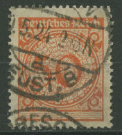 Deutsches Reich 1923 Freimarke: Korbdeckelmuster Plattendruck 342 P Gestempelt - Usati