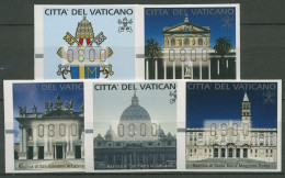 Vatikan 2000 Automatenmarken Kirchen Wappen ATM 1/5 Postfrisch - Nuevos