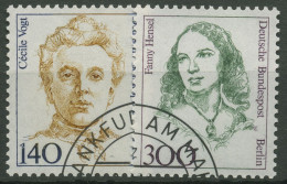 Berlin 1989 Berühmte Deutsche Frauen Cécile Vogt, Fanny Hensel 848/49 Gestempelt - Used Stamps
