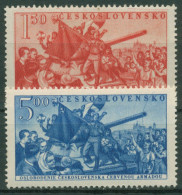 Tschechoslowakei 1952 Rote Armee Tag Der Befreiung 729/30 Postfrisch - Nuovi