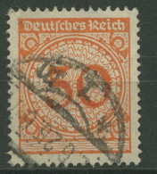 Deutsches Reich 1923 Freimarke: Korbdeckelmuster Walzendruck 342 W Gestempelt - Oblitérés