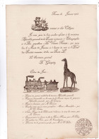 VP 95  VIEUX PAPIERS SOCIETE NORMANDE  D ETHNOGRAPHIE LE VIEUX ROUEN SEINE MARITIME   1912 TRAIN GIRAFE - Andere & Zonder Classificatie