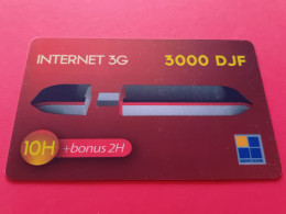 DJIBOUTI TELECOM PREPAID EVATIS 3000 FDJ Internet 3G Valid 31/12/2016 Used (BA40623 - Dschibuti