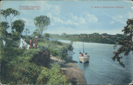Ae719 Cartolina Cpa  Ex Colonie Somalia  Esposizione 1911  Il Giuba A Bulomerere - Otros & Sin Clasificación