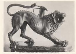 AD544/46 Arte Etrusca - Chimera In Bronzo Nel Museo Archeologico Di Firenze - Scultura Sculpture - Skulpturen