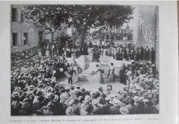 1924 SERIGNAN VAUCLUSE Inauguration  Du Monument  FABRE  Sculpteur A Maillard - Non Classés