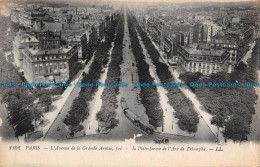 R110320 Paris. L Avenue De La Grande Armee Prise A La Plate De L Arc De Triomphe - Welt