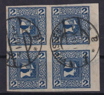 AUSTRIA 1910 - Canceled - ANK 157z - Bloc Of 4 - Used Stamps