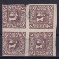 AUSTRIA 1910 - Canceled - ANK 160z - Bloc Of 4 - Used Stamps