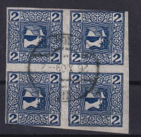 AUSTRIA 1910 - Canceled - ANK 157y - Bloc Of 4 - Used Stamps