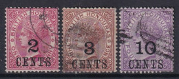 BRITISH HONDURAS 1888 - Canceled - Sc# 28-30 - Honduras Británica (...-1970)
