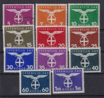 NORWAY 1942 - MLH - Mi# 44-54 - Service Stamps - Oficiales