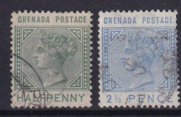 GRENADA 1883 - Canceled - Sc# 20, 22 - Grenade (...-1974)