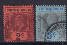 BRITISH HONDURAS 1902 - Canceled - Sc# 63, 64 - Britisch-Honduras (...-1970)