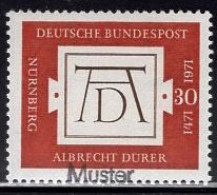 GERMANY(1971) Durer's Signature. MUSTER (specimen) Overprint. Scott No 1070. - Other & Unclassified