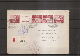 Suisse ( Lettre Recommandée De 1951 De Kerns Vers Les USA  à Voir) - Storia Postale