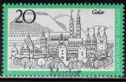 GERMANY(1971) Goslar. MUSTER (specimen) Overprint. Scott No 1067. - Other & Unclassified