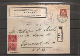 Suisse ( Lettre Recommandée De 1933 De Lucerne Vers Les USA Et Taxée   à Voir) - Covers & Documents