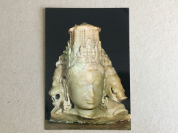 India Indie Indien - Bombay Prince Of Wales Museum Marble Head Of Vishnu As Vaikuntha Sculpture - Inde