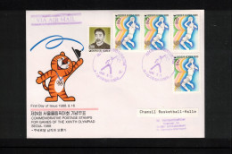 South Korea 1988 Olympic Games Seoul - Chamsil Basketball Hall - Interesting Cover - Sommer 1988: Seoul