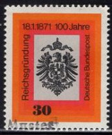 GERMANY(1971) German Eagle. MUSTER (specimen) Overprint. German Empire Centenary. Scott No 1052. - Autres & Non Classés