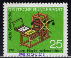 GERMANY(1972) Senefelder Lithographic Press. MUSTER (specimen) Overprint. Scott No 1088. - Andere & Zonder Classificatie